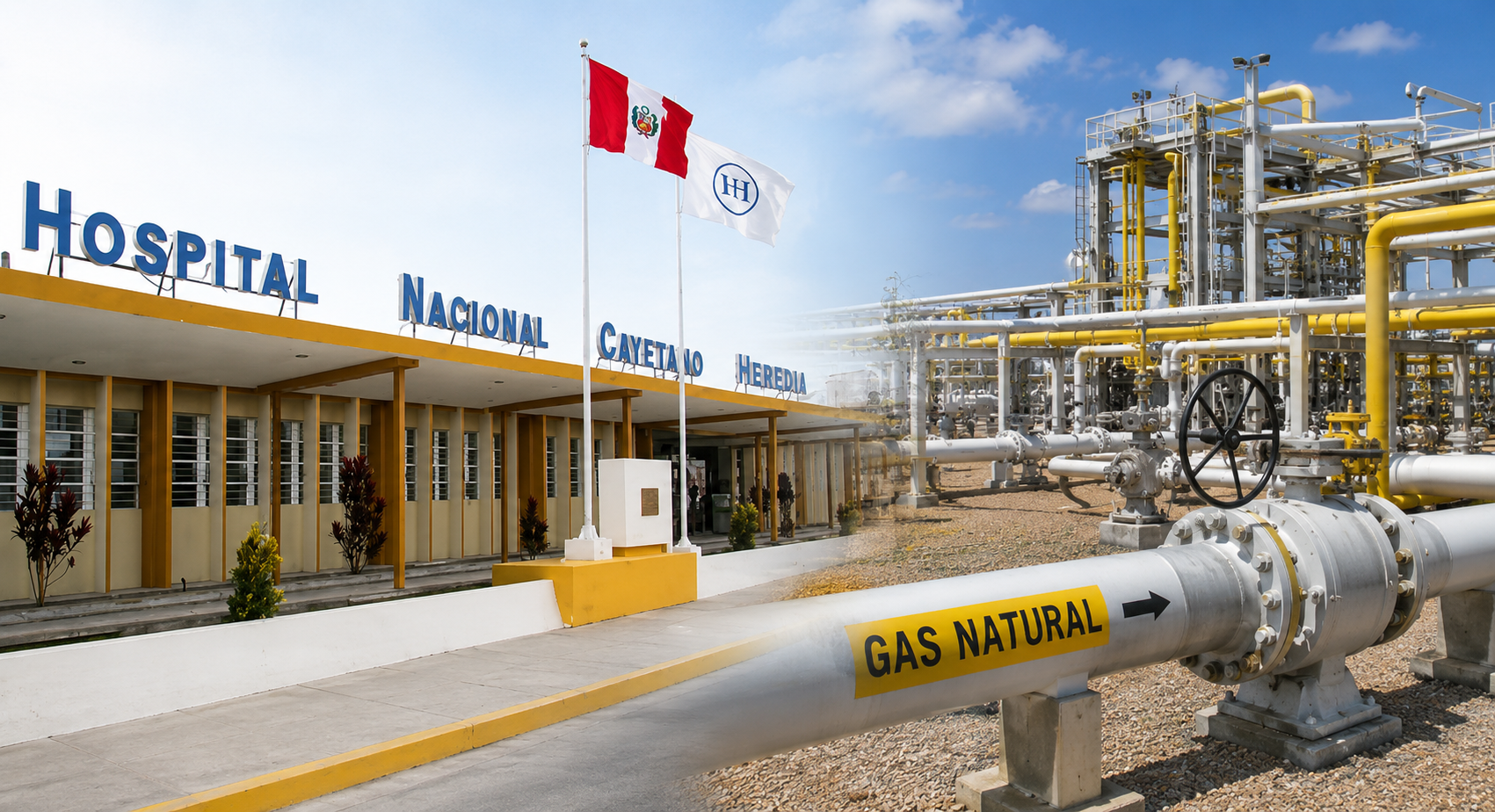 Gas natural abastecerá laboratorios, lavandería y nutrición del Hospital Cayetano Heredia