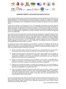 Comunicado de gremio turístico