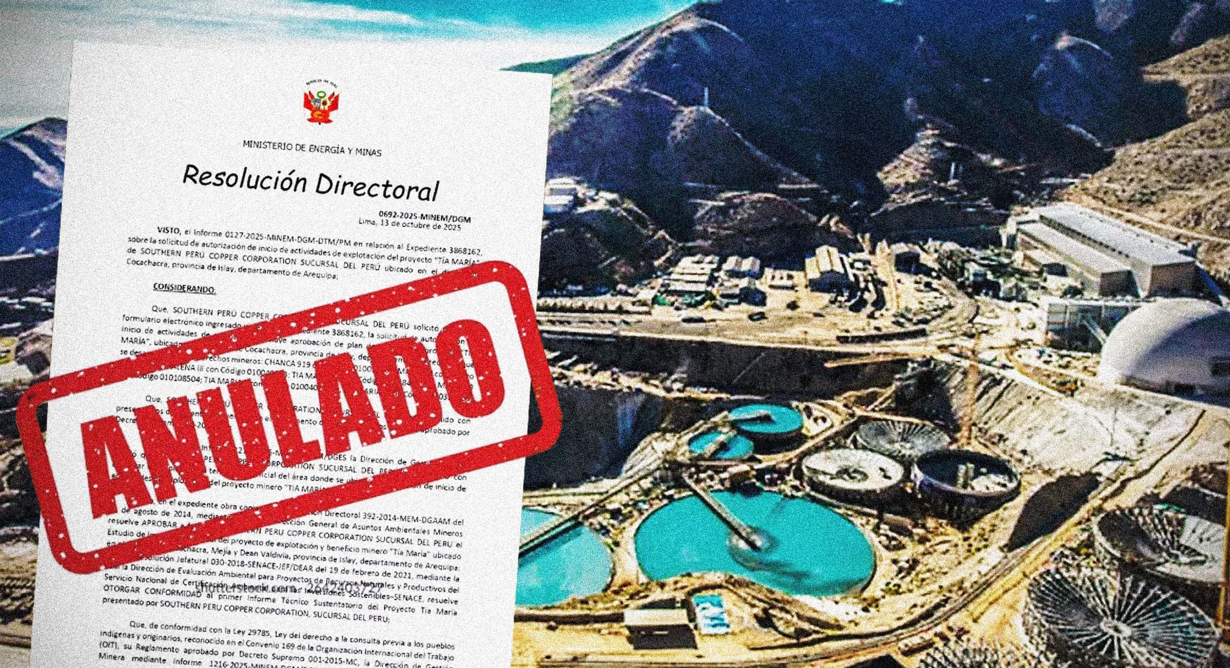 Tía María: la anulación del permiso agrava la incertidumbre en la minería formal