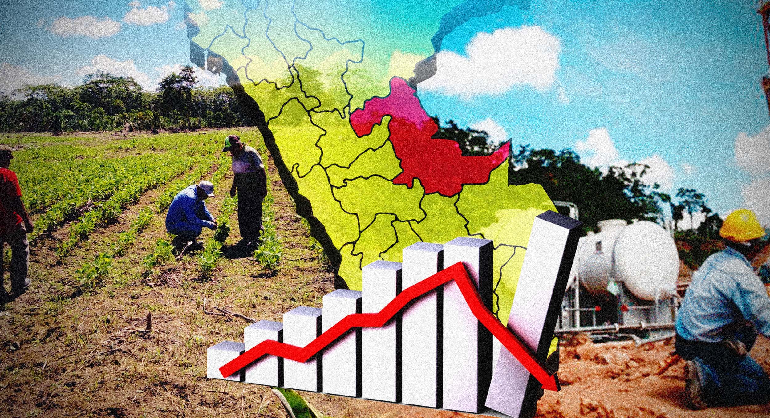 Agro y gas de Ucayali se hunden junto con la inversión pública