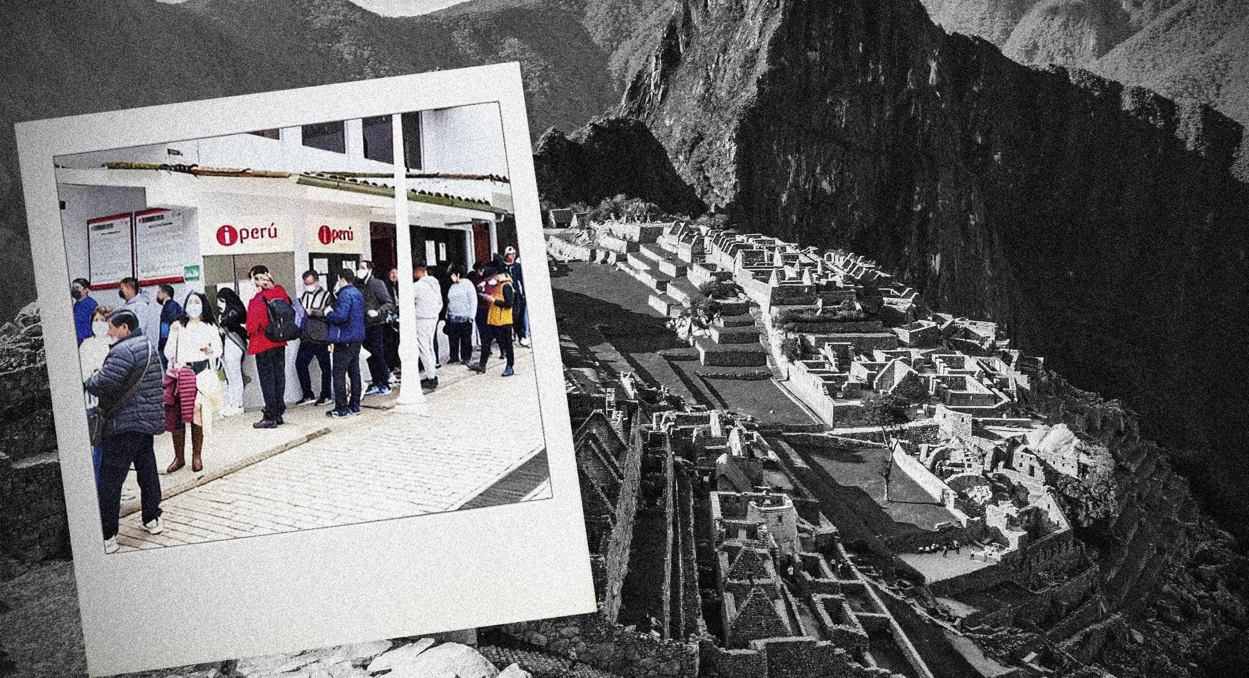 Machu Picchu y largas colas para la compra presencial de entradas.