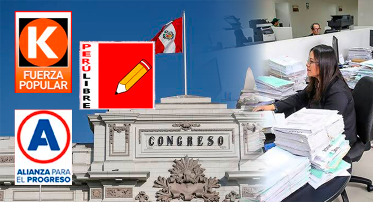 Congreso habría usado las planillas del Estado para recaudar más de S/2,6 millones a favor de Fuerza Popular, APP y Perú Libre